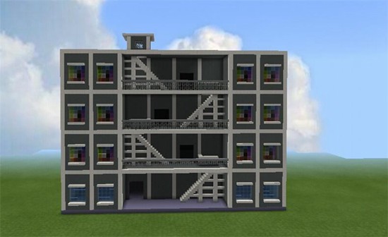 我的世界四层楼房教程 四层楼房怎么做