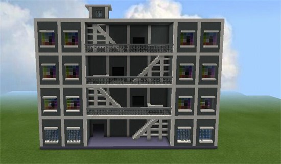 我的世界四层楼房教程 四层楼房怎么做
