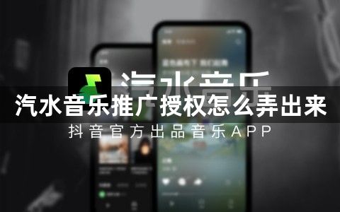 汽水音乐推广授权怎么弄出来