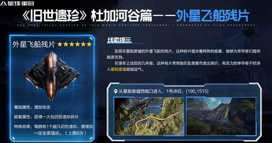 《星球重启》杜加河谷旧世遗珍位置攻略