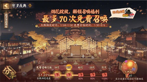 阴阳师守岁庆典玩法攻略